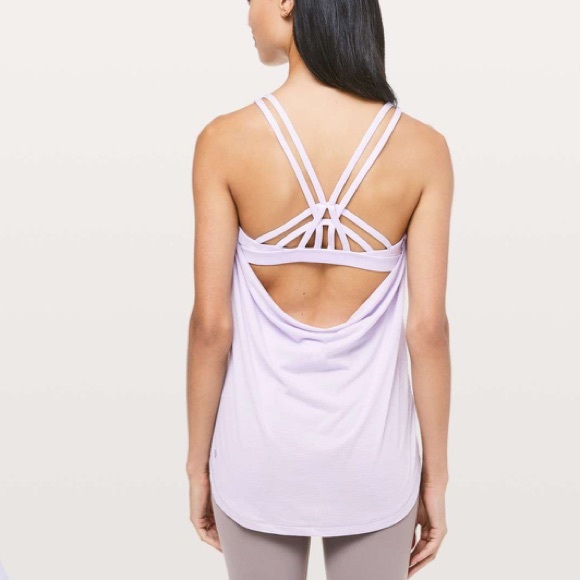 lululemon athletica Tops - Lululemon Moment To Movement 2-In-1 Tank
Heathered Sheer Lilac / Sheer Lilac